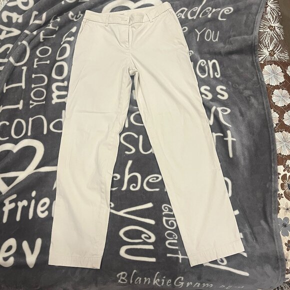 Talbots Pants - Talbots Straight-Leg Chino Pants Off-White Size 2